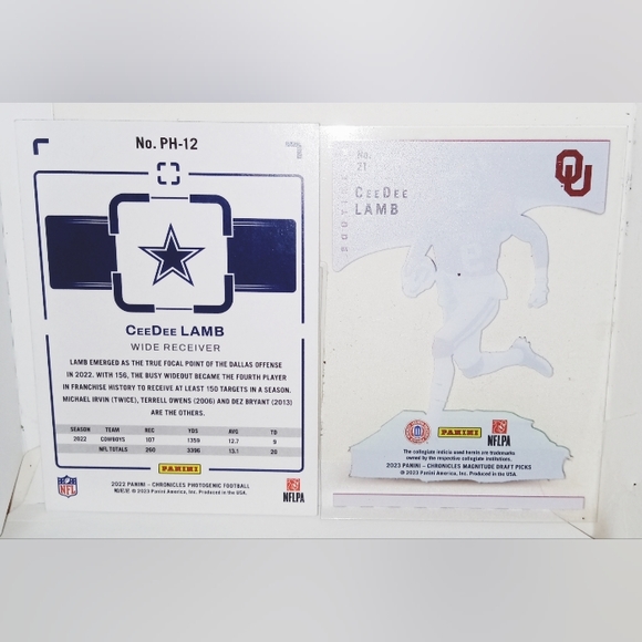 CeeDee Lamb Cards (2) Panini Football 2022-2023 - Picture 2 of 2